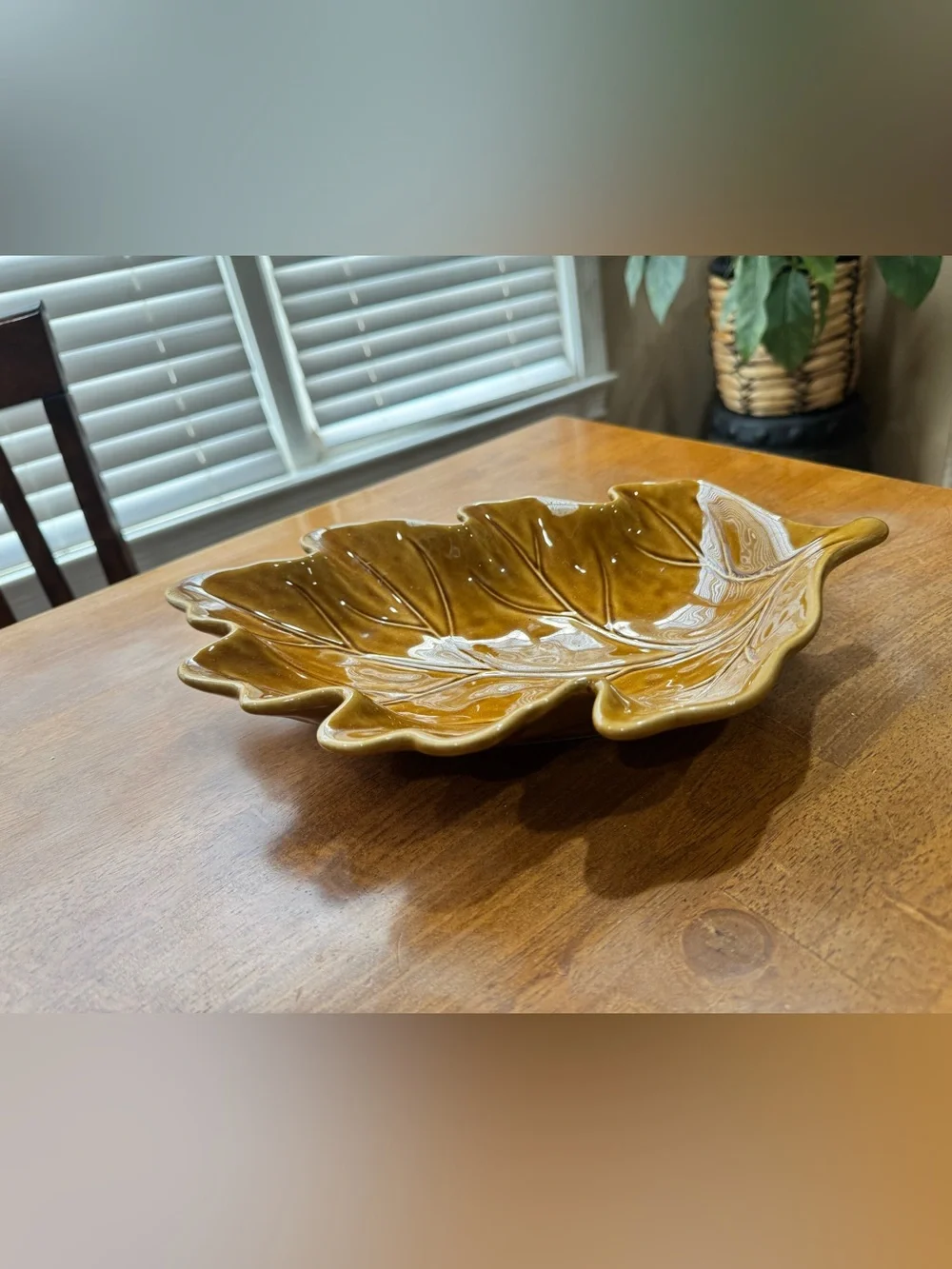🍂Pottery Barn Autumn Fall LEAF Serving Dish🍂